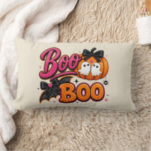 Lindo Boo Boo Cor-de-Rosa de Halloween Abóbora Fem