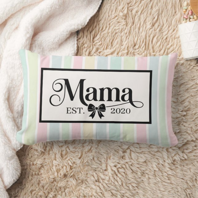 Almofada Lombar Lindo Presente Personalizado Arco-íris Pastel para (Cobertor)
