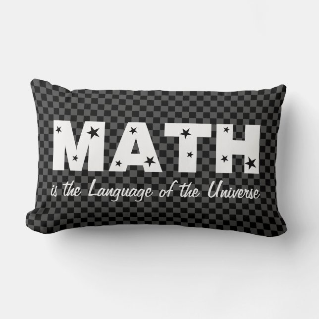 Almofada Lombar Língua Matemática Do Universo (Frente)