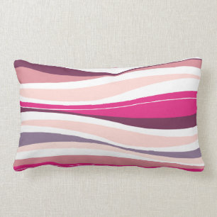 Almofada Lombar Linhas Curvy desenhista do fuschia