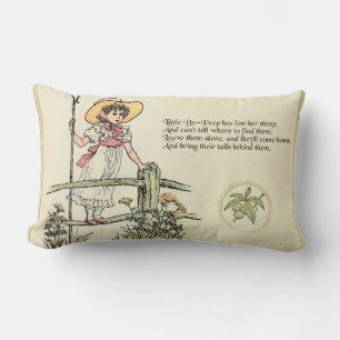 Almofada Lombar Little Bo-Peep: Clássico de Kate Greenaway Nursery