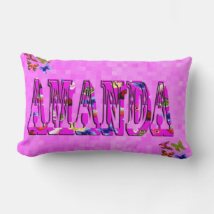Almofada Lombar Logotipo Amanda Name