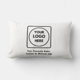 Almofada Lombar Logotipo Corporativo Personalizado de Texto de Mar