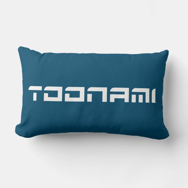 Almofada Lombar Logotipo de fonte futurística do Toonami (Frente)