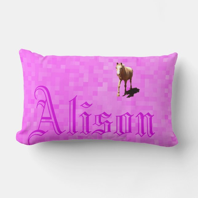 Almofada Lombar Logotipo do nome Alison (Frente)