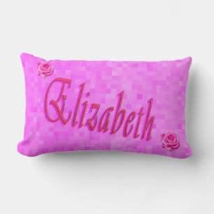 Almofada Lombar Logotipo do nome das meninas Elizabeth