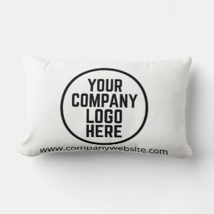 Almofada Lombar Logotipo Empresarial Simples Decoração Personaliza