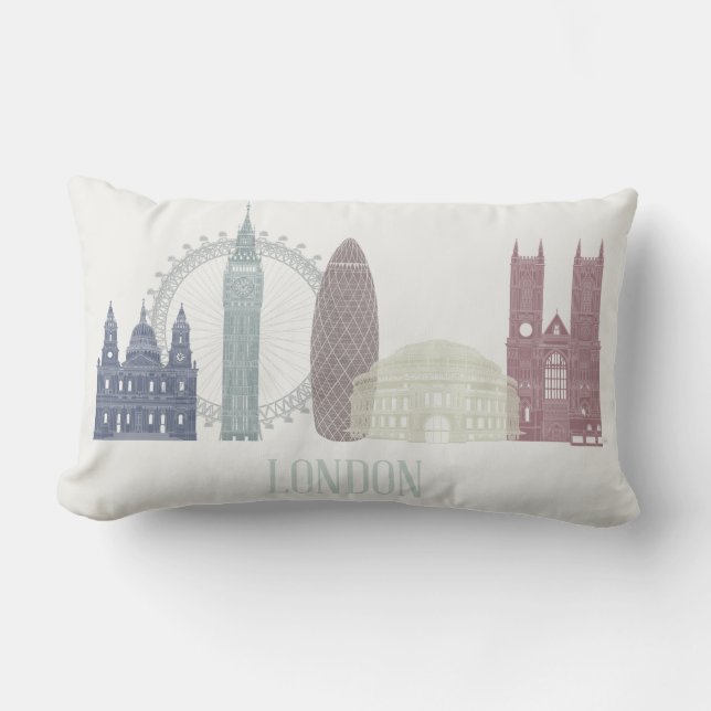 Almofada Lombar London Skyline (Frente)