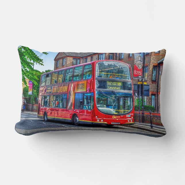 Almofada Lombar Londres para Lewisham Red Double-decker Bus UK (Frente)