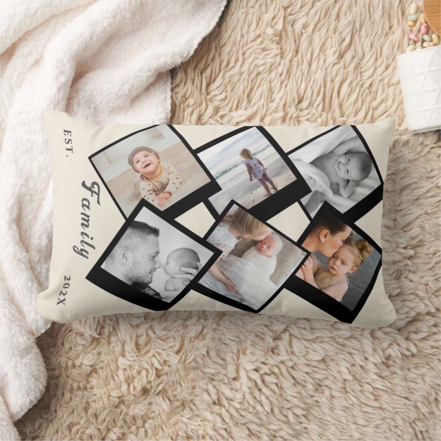 Almofada Lombar Love Always – Custom Family Photo Collage Pillow (Cobertor)