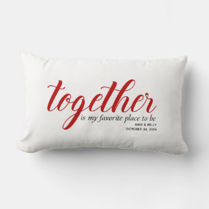 Almofada Lombar Lugar favorito para estar Personalizado