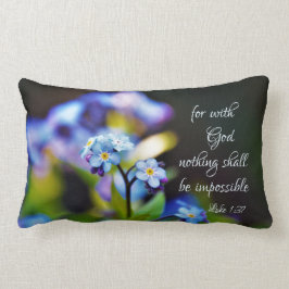 Almofada Lombar Luke 1:37 Por Deus nada será impossível