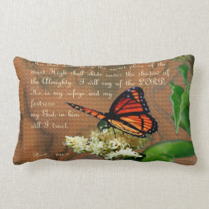 Almofada Lombar Lumbar 13" do travesseiro decorativo da borboleta
