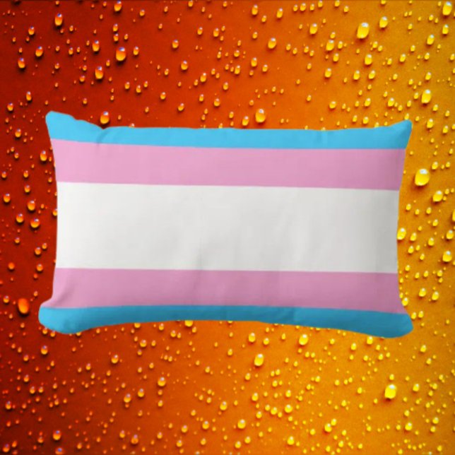 Almofada Lombar Lumbar de Apoio ao Orgulho Trans (Criador carregado)