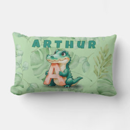 Almofada Lombar Lumbar Pillow – Jungle Alligator – Custom Name