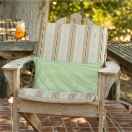 Almofada Lombar Lumbar Xadrez Verde e Branco Primavera