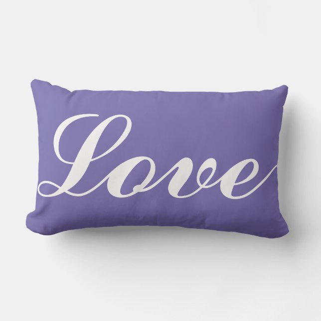 Almofada Lombar Lumber Cushion - Amor (Periwinkle) (Frente)