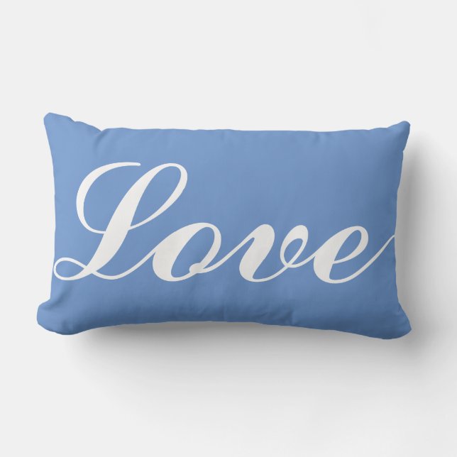 Almofada Lombar Lumber Cushion - Love (Cornflower Blue) (Frente)