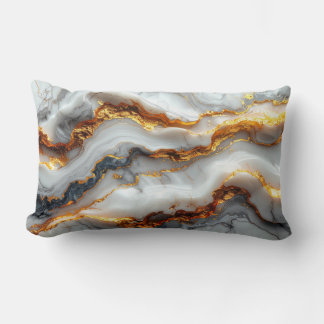 Almofada Lombar Luxury Gold Vein Marble Pillow