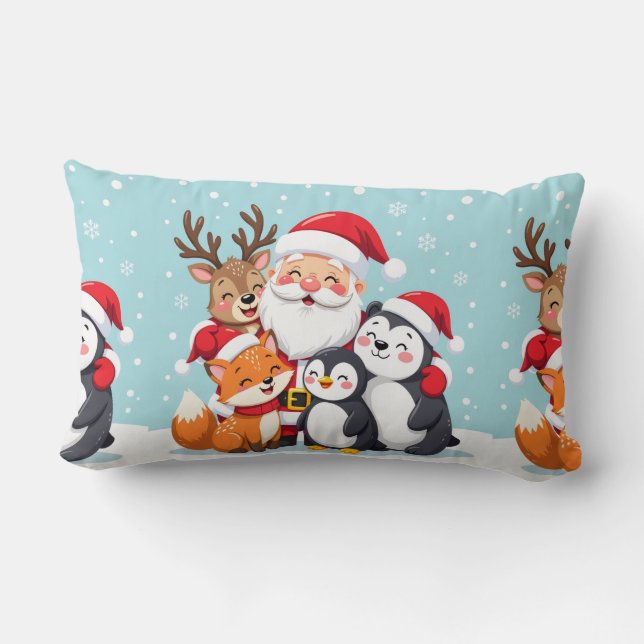 Almofada Lombar Luxury Velvet Christmas Throw Pillow (Verso)