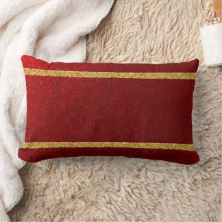 Almofada Lombar Maçãs Doces Vermelho Dourado