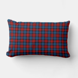 Almofada Lombar MacLachlan Clan Tartan Xadrez Real Azul e Vermelha