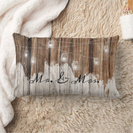 Almofada Lombar Madeira Rústica Marrom com Luzes personalizáveis