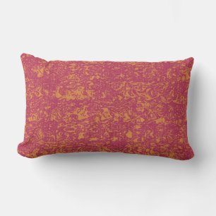 Almofada Lombar Magenta Mudada e Laranja