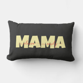 Almofada Lombar Mama nome das crianças personalizado