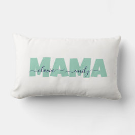 Almofada Lombar Mama nome das crianças personalizado