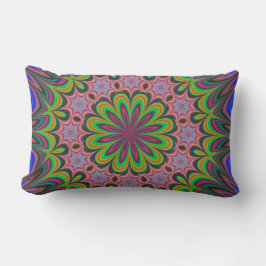 Almofada Lombar Mandala Geométrico Rosette Retro Hippie