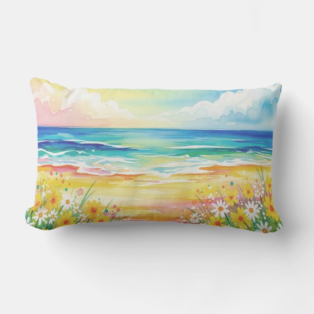 Almofada Lombar Manta playa de mi vida  (Frente)