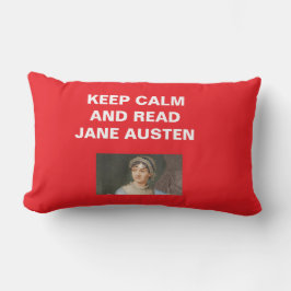 Almofada Lombar Mantenha a Calma, Leia a Chaveiro de Jane Austen