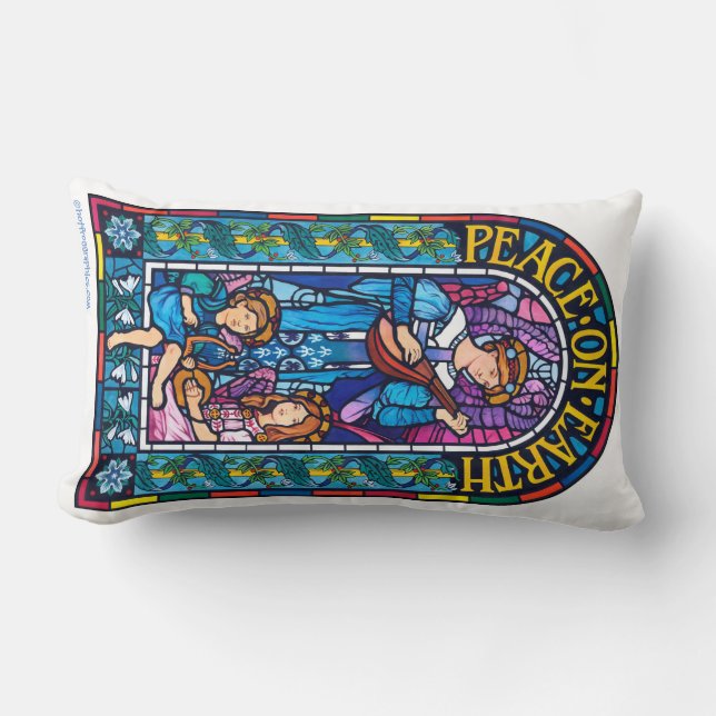 Almofada lombar manteve a paz de vidro na Terra (Frente)