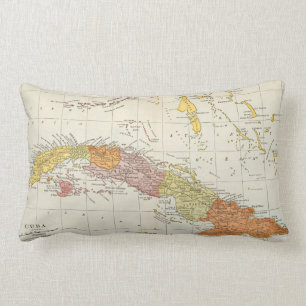 ALMOFADA LOMBAR MAPA: CUBA, 1900