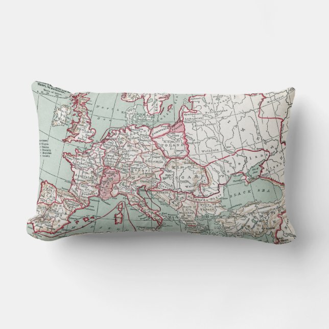 Almofada Lombar MAPA De EUROPA, século XII (Frente)