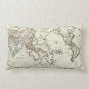 Almofada Lombar Mapa do atlas de Paris