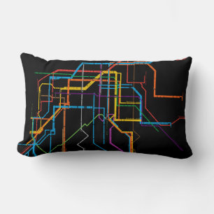 Almofada Lombar Mapa do metrô da cidade