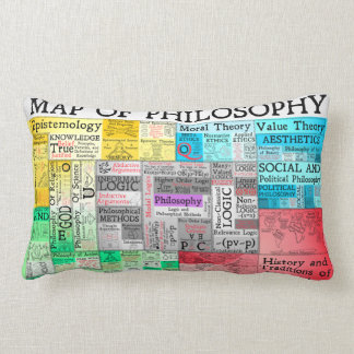 Almofada Lombar Mapa do travesseiro da filosofia