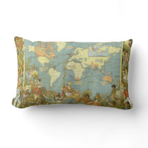 Mapa Mundial Antiquado do Império Britânico, 1886