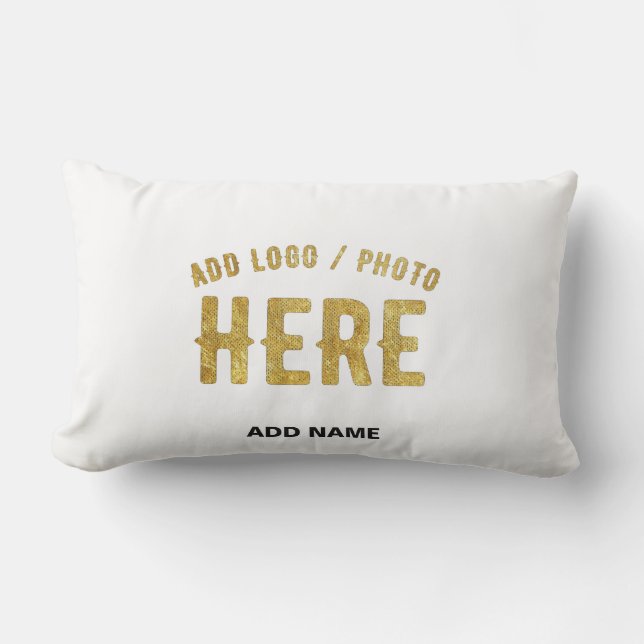 ALMOFADA LOMBAR MARCA VERIFICADA BRANCA PERSONALIZÁVEL MODERNA (Frente)