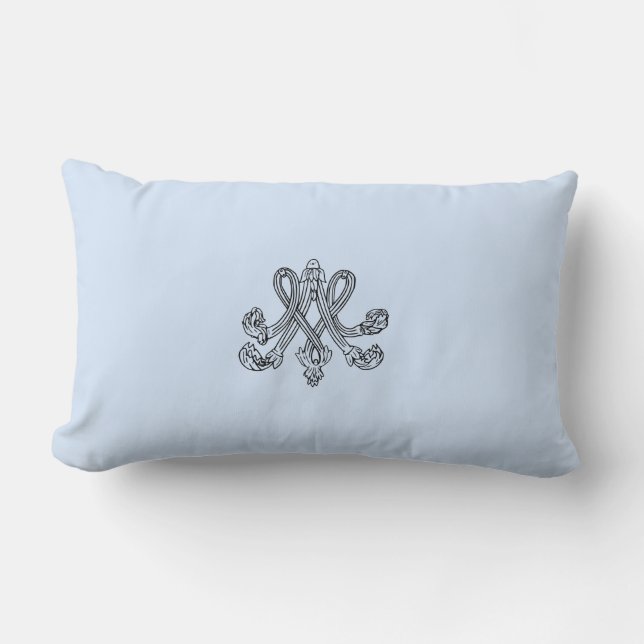 Almofada Lombar Marie Antoinette – Monogramm – Monogram initials (Frente)