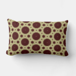Almofada Lombar Maroon geometric motif throw pillow
