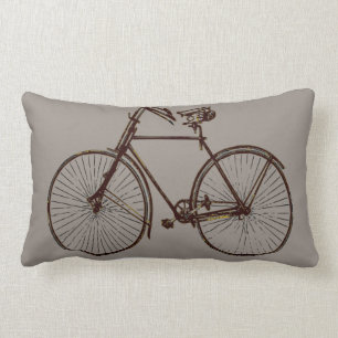Almofada Lombar marrom cinzento do travesseiro decorativo preto da