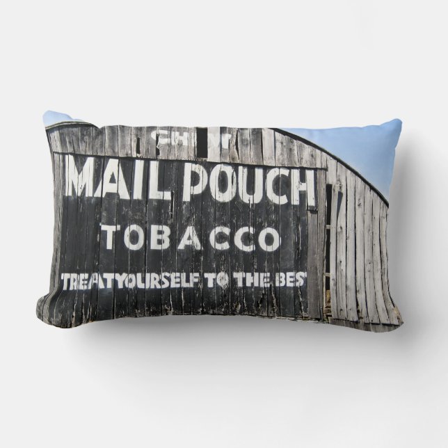 Almofada Lombar Mastigue o Tabaco Mail Pouch - Trate-se com o Melh (Frente)