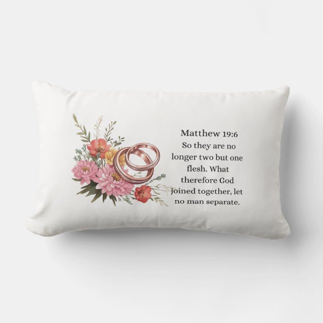 Almofada Lombar Mateus 19:6 (Frente)