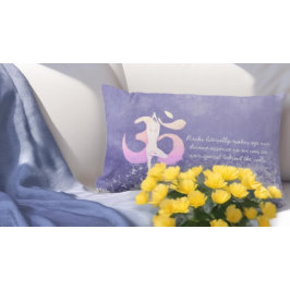 Almofada Lombar Meditation Instructor Yoga Pose OM Quote