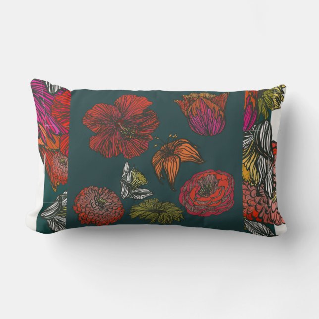 Almofada Lombar medley ii teal back (Frente)