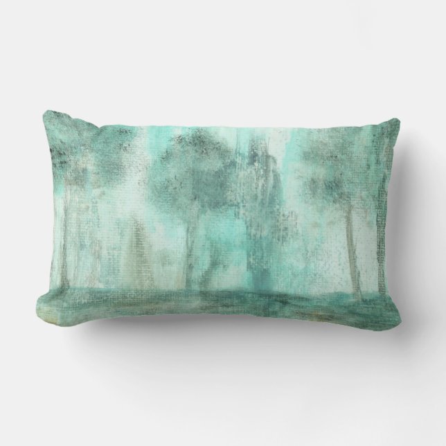 Almofada Lombar Memória,pintura de árvores de paisagem Abstrato (Frente)