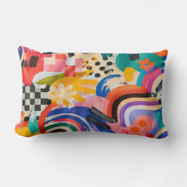 Almofada Lombar Memphis Pattern Pillow